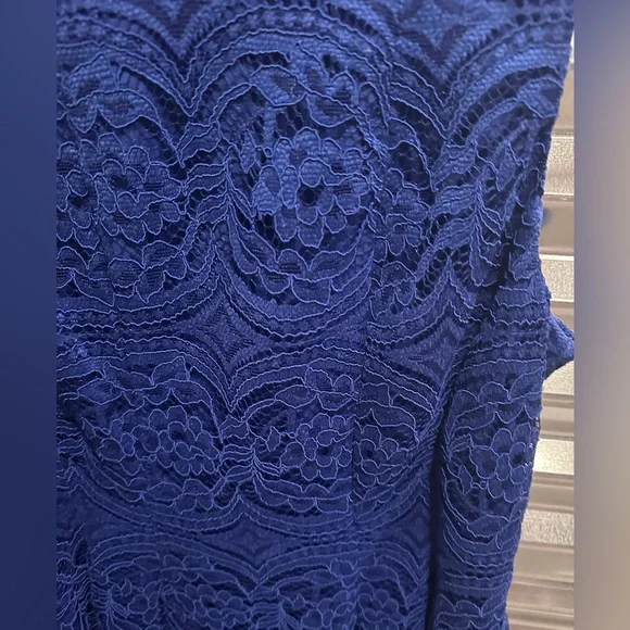 Melonie blue lace dress woman’s size 12 - Picture 2 of 4